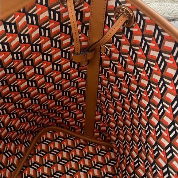 MCM Brown Logo Tote - Picture 8 of 11